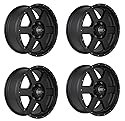 4X Alufelge W-TEC All Terrain 8,5x18 ET35 schwarz kompatibel mit Jeep Wrangler JL + 4xe (2018-) Felge Rad