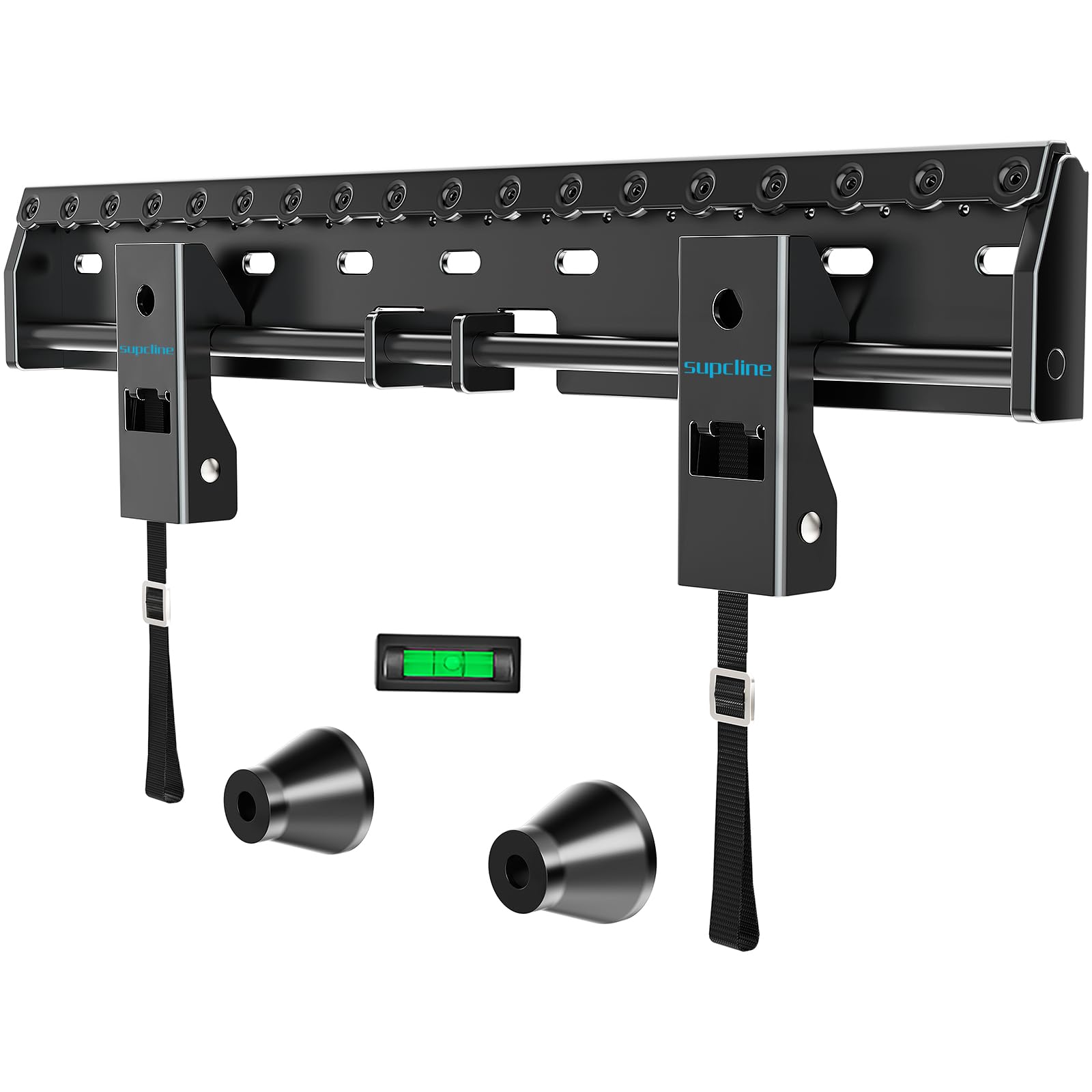 Supcline Supporto TV Parete da 26-65 Pollici fino a 70KG, Staffa TV Senza Viti Prigioniere con VESA Massimo 400x400mm, Porta TV a Basso Profilo in Cartongesso, Facile Installazione