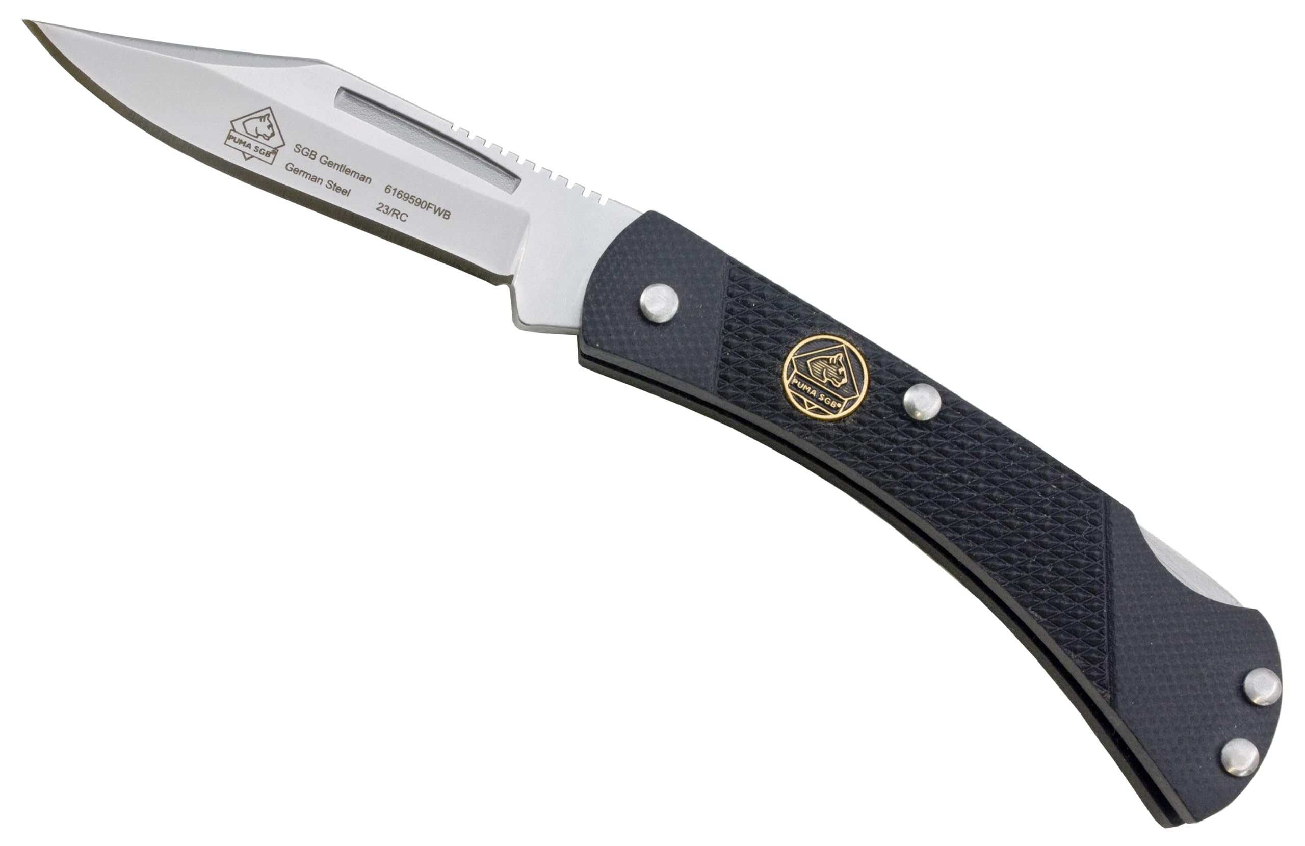SGB Puma Gentleman Black G10 Featherweight Folding Pocket Knife