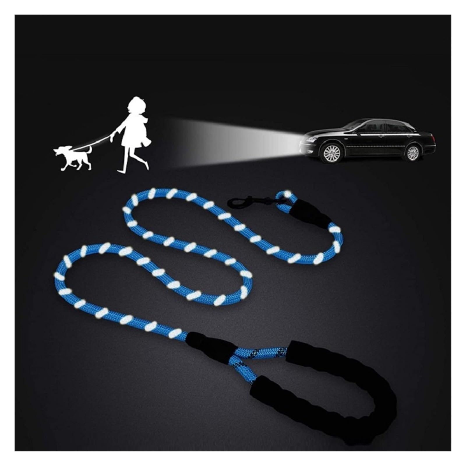 Laisse En Nylon Fluo Réfléchissante Pour Chien