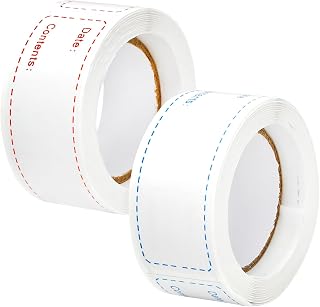 250 Pcs Freezer Labels Stickers Removable Food Labels Waterproof & Oil-Proof Refrigerator Storage Label for Kitchen for Jars,Food containers,Canned (1 x 3 Inch)