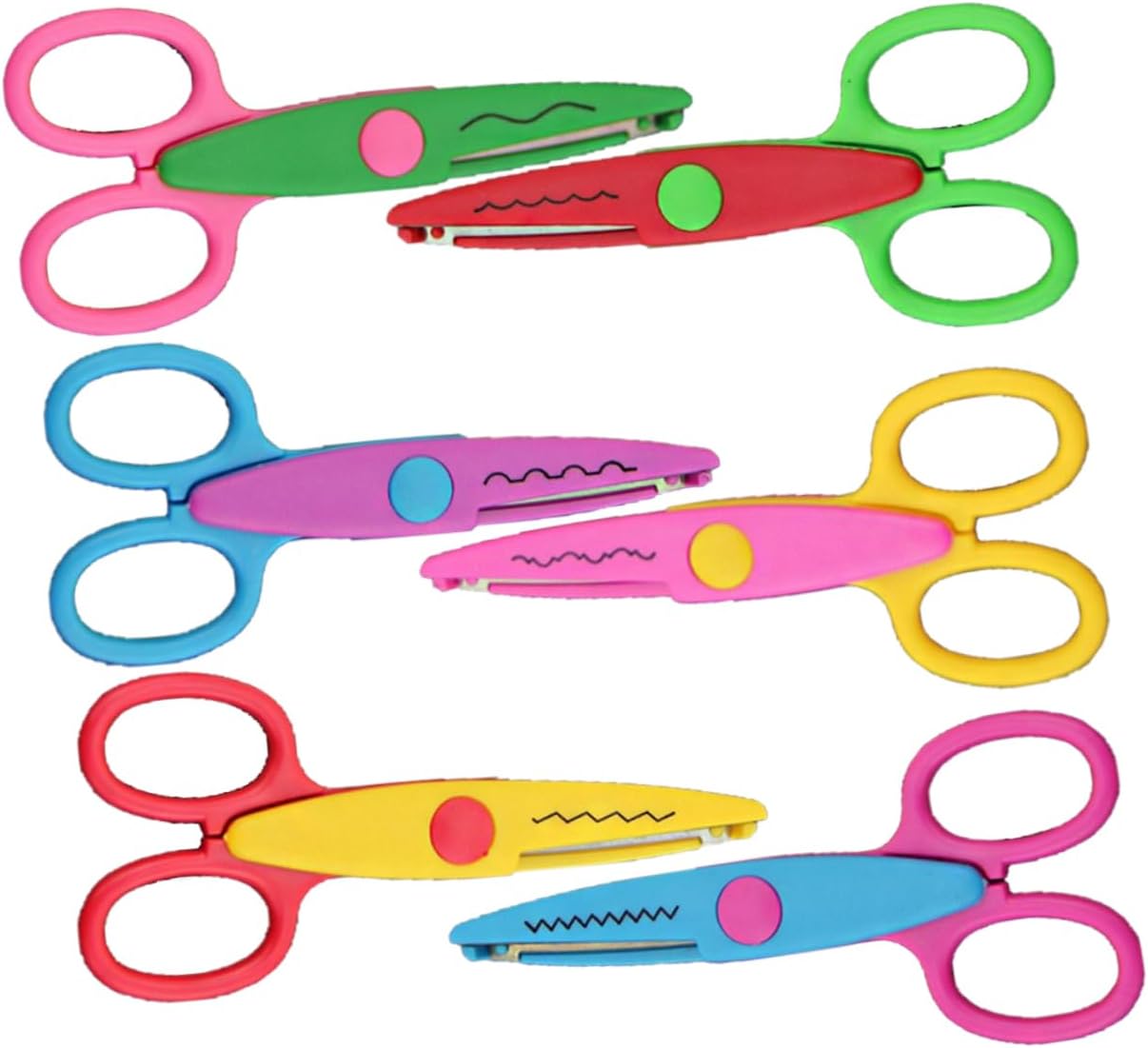 Artibetter 6PCS DIY Paper Cutter Set with Safety Scissors Mixed Patterns for Scrapbooking and Album Crafting Creative Tool for Lace Cuts and Fun Projects