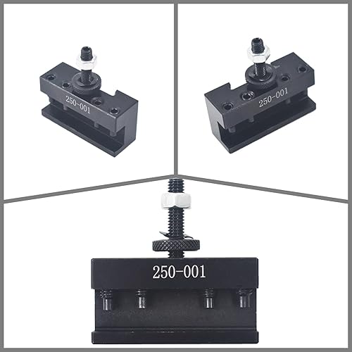 Miniatura 5 de waltyotur OXA 250-001 Soporte de poste de herramienta de cambio rápido, poste de herramienta de cambio rápido para mini torno, soporte de cambio