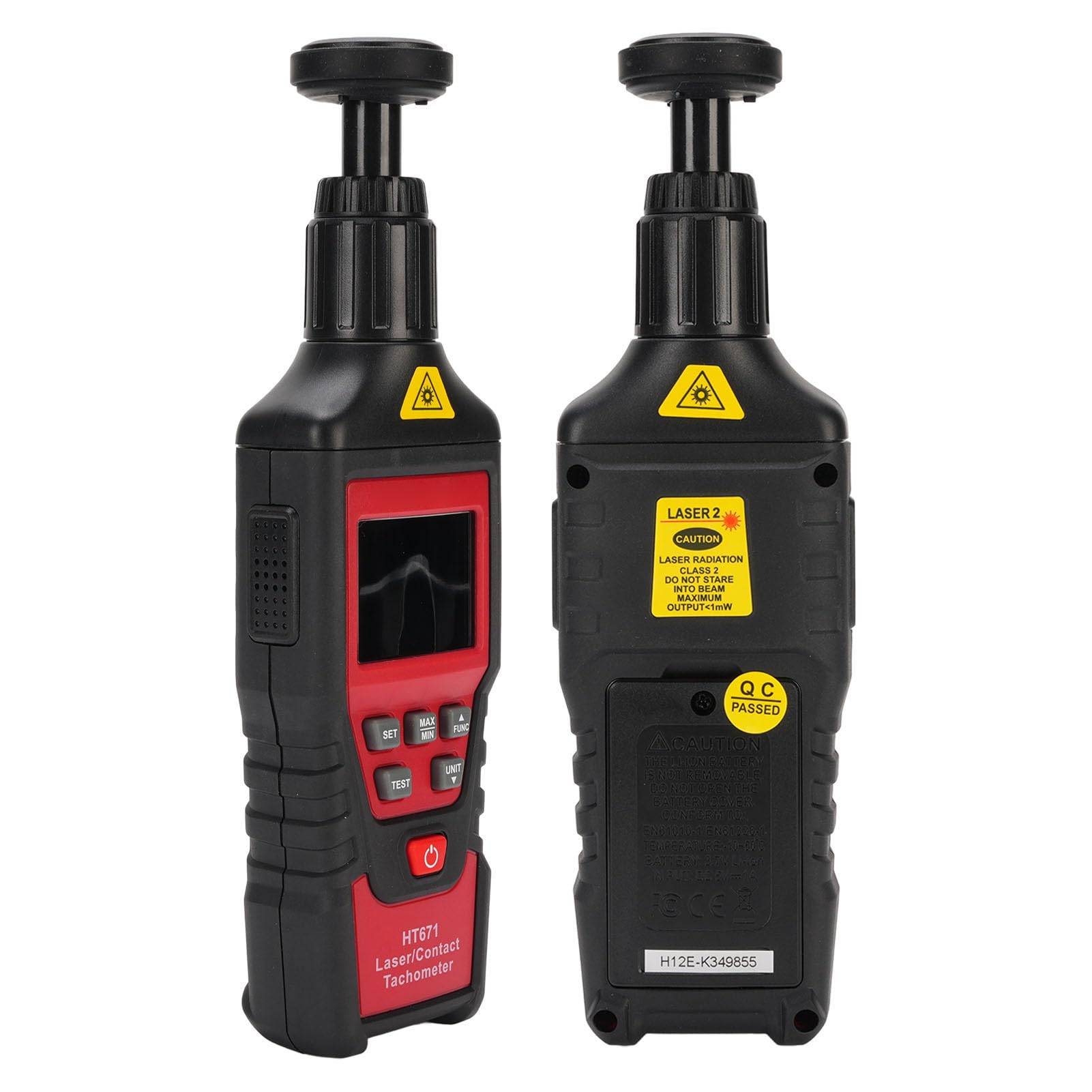 Topiky Tachimetro Digitale a Contatto, Misuratore di velocità RPM, Tester Portatile Ad Alta Precisione per la Manutenzione del Motore Automatico, Misuratore di velocità Tachimetrico Portatile per la