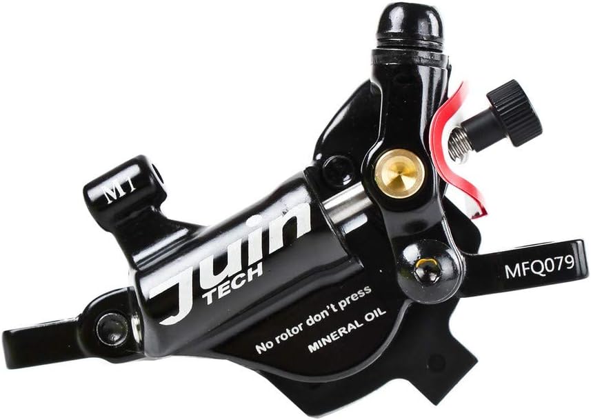 Juin Tech M1 Cable Actuated Hydraulic Bicycle Bike Disc Brake Caliper Set Extra Powerful Hybrid Brake for Road/Mountain/Cyclocross/Gravel/E-Bike/Folding Bike etc. use