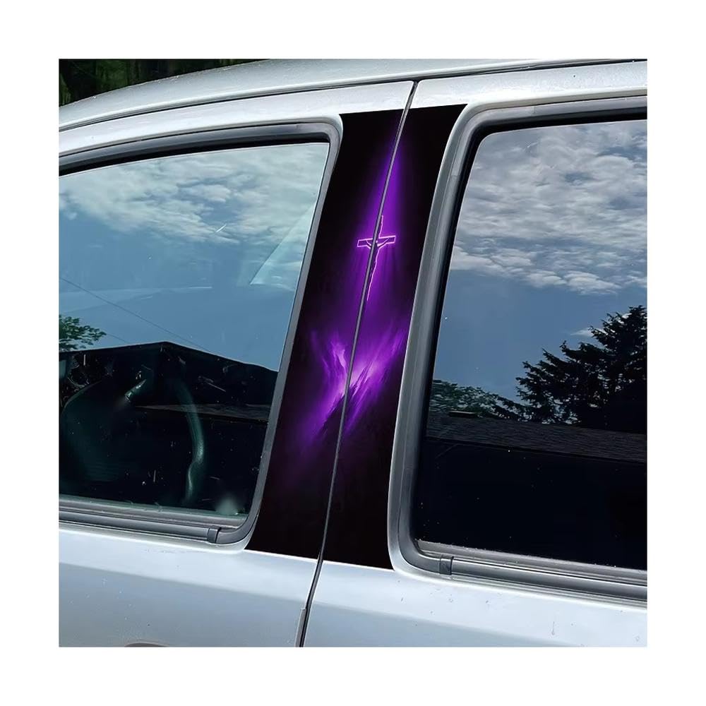Bertdcx One Color Automotive B-Pillar Crucifix Glossy Material Protective Film Auto Parts