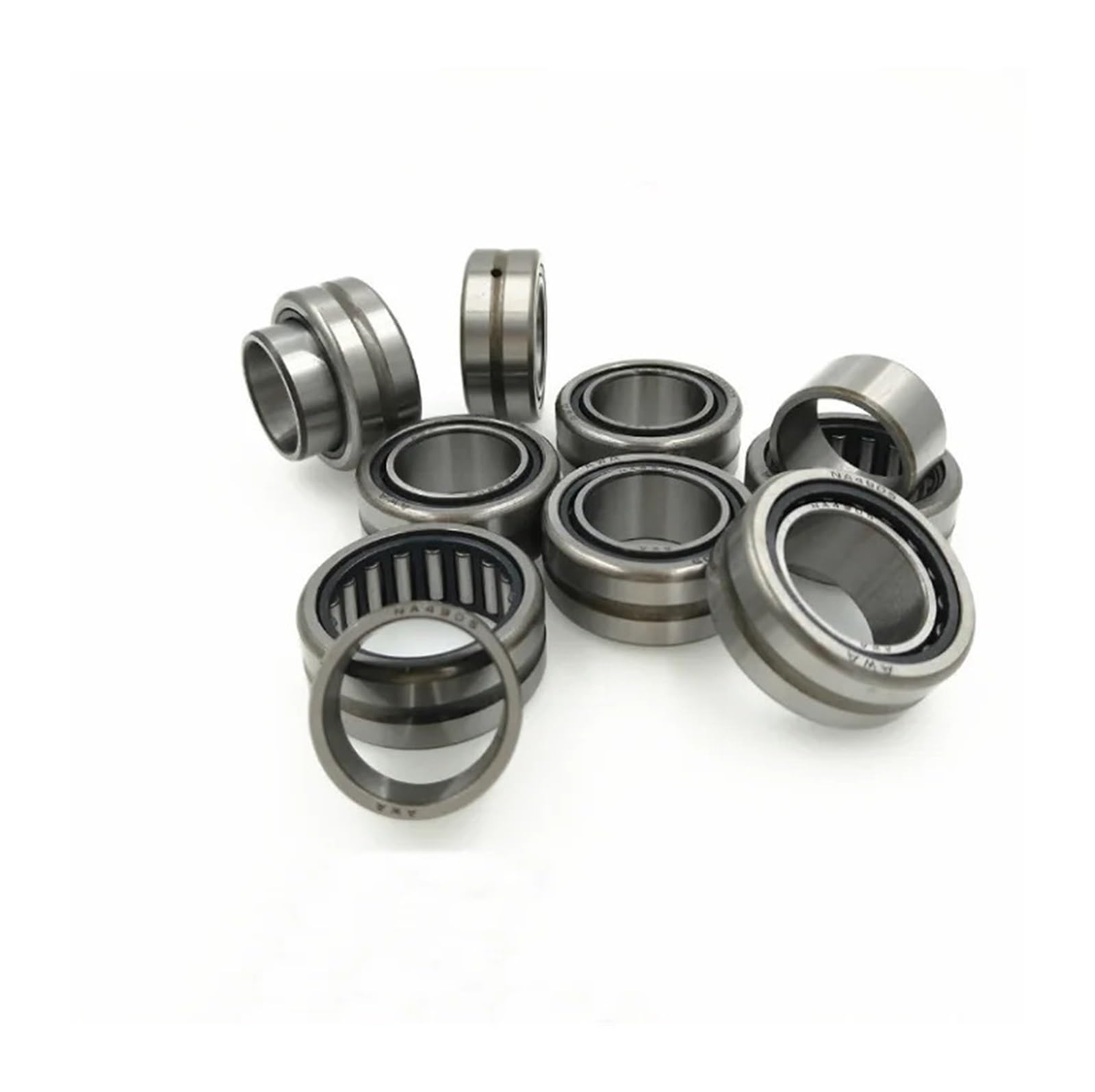 Lot de 10 roulements à Aiguilles Robustes NA4904, 20 x 37 17 mm, Bague intérieure