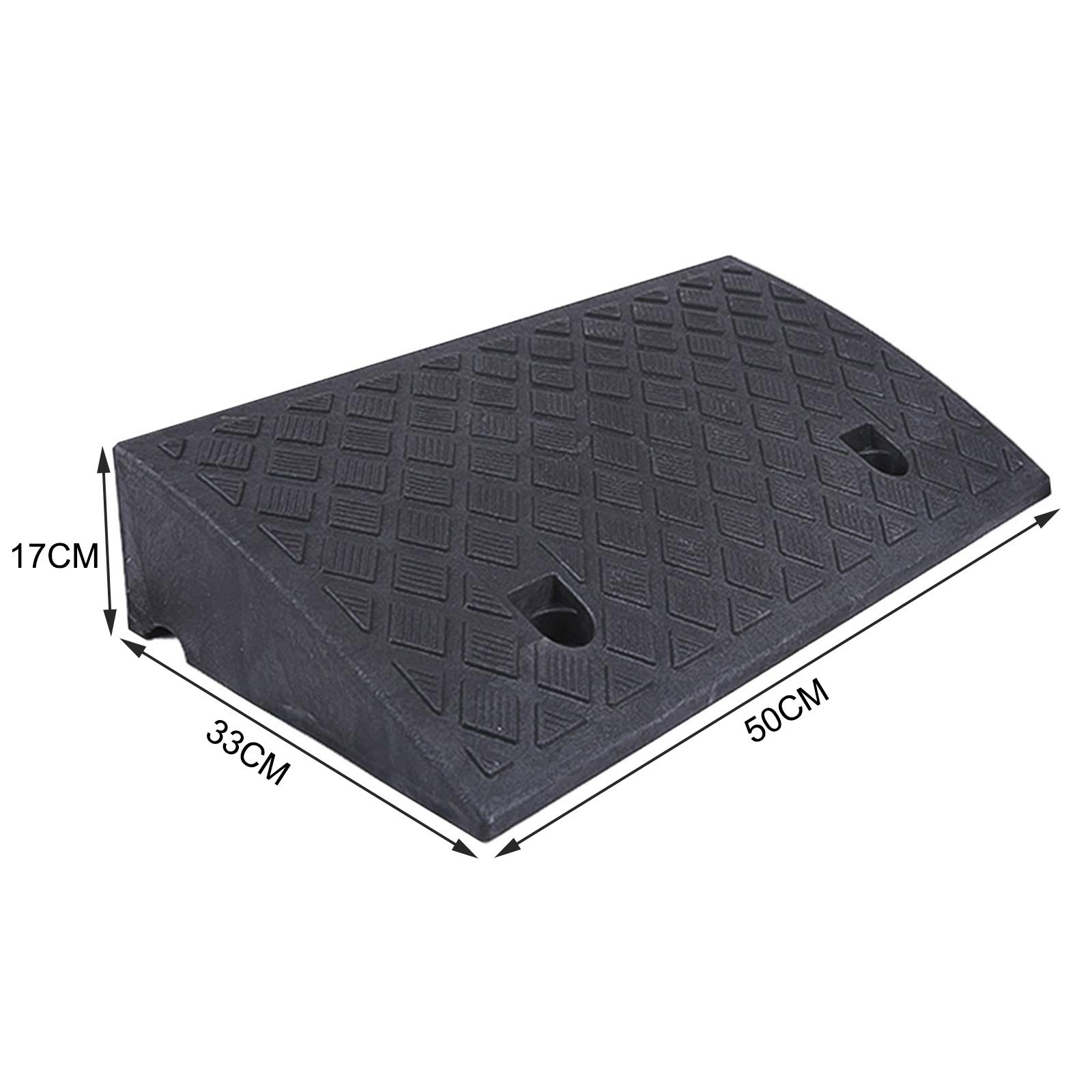 Rampa Per Marciapiede Portatile - 500x130x30 Mm, Antiscivolo, Per Auto, Bici, Carrelli - Foto 3