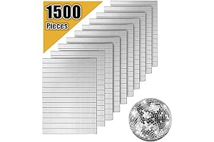 Luminous Mirror Tiles Self Adhesive Glass Square & Round Craft Mini Mirror