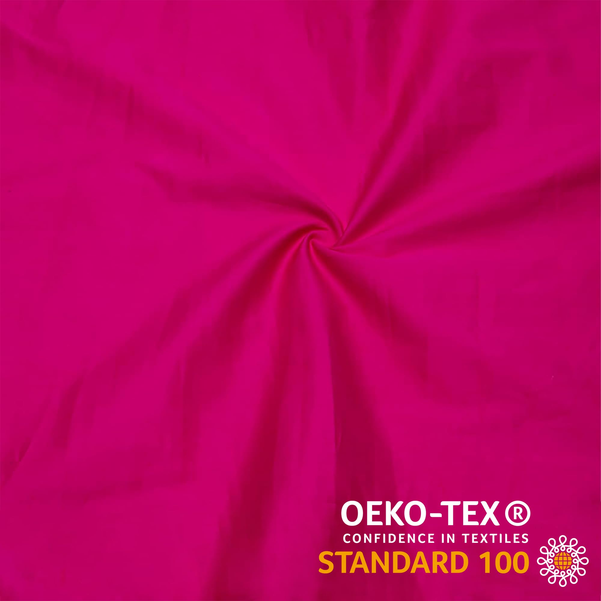ATsense Set van 2 kussenslopen, 50 x 50 cm, 100% katoen, roze