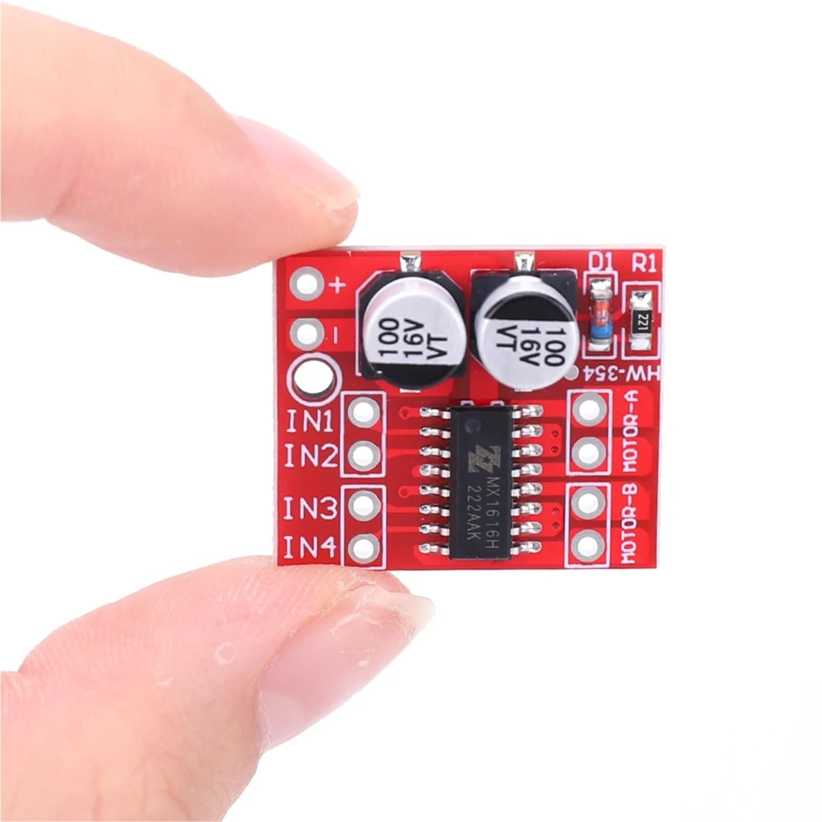 10/20/30 Uds L298N módulo controlador de Motor DC velocidad PWM Mini placa de accionamiento paso a paso doble puente H 2 canales(30 Pcs)