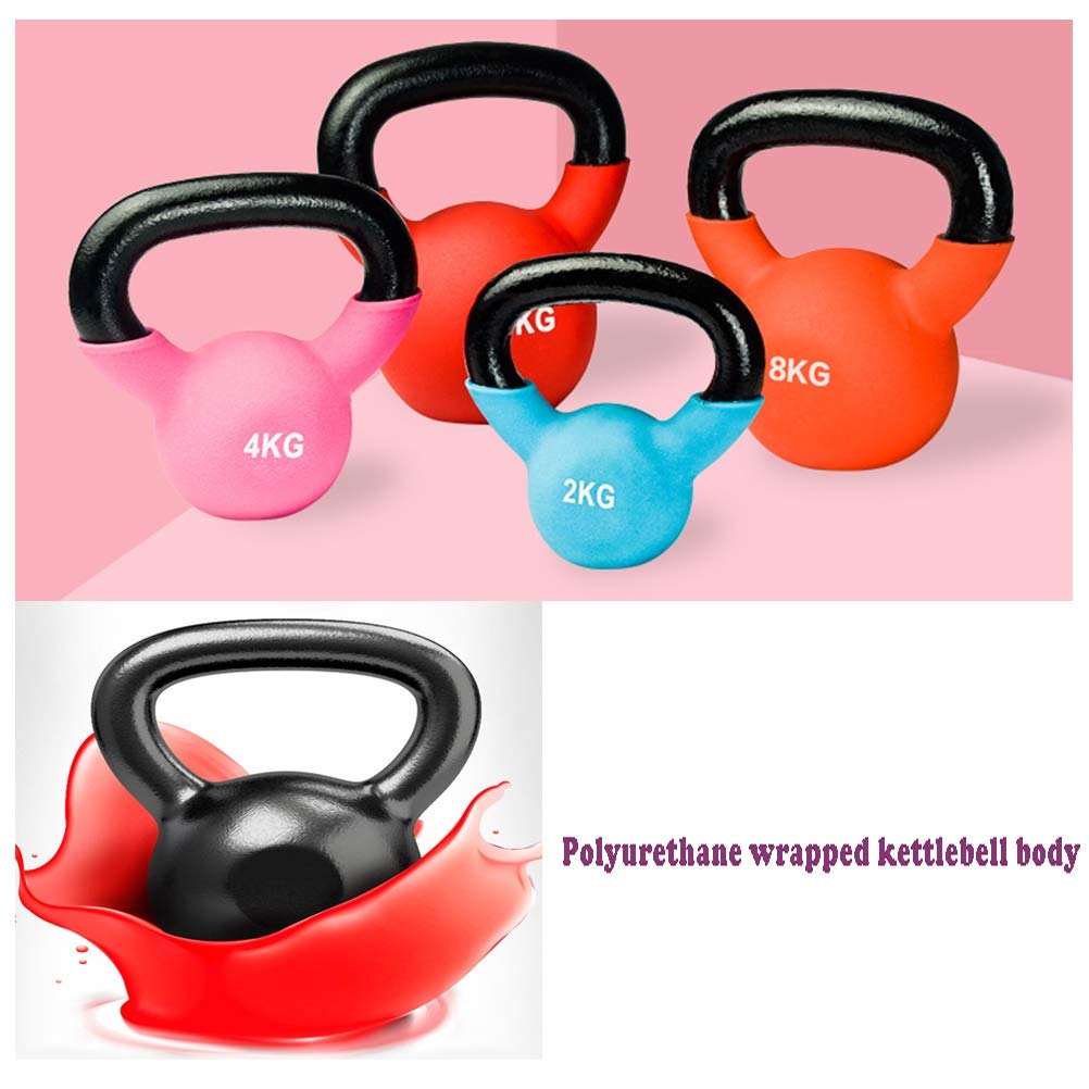 Kettlebell AGYH Colorati in Ghisa, Allenatori di Forza A Casa E Palestre, Bilancieri per Sport con Le Braccia, 2-20 kg