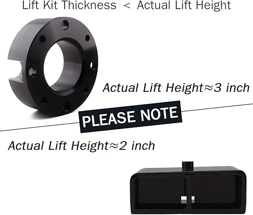 Vista 43 de GAsupply Kits de elevación de nivelación delantera de 2.5 pulgadas, compatibles con Toyota Tundra Sequoia 2WD 4WD 2007-2024, espaciadores
