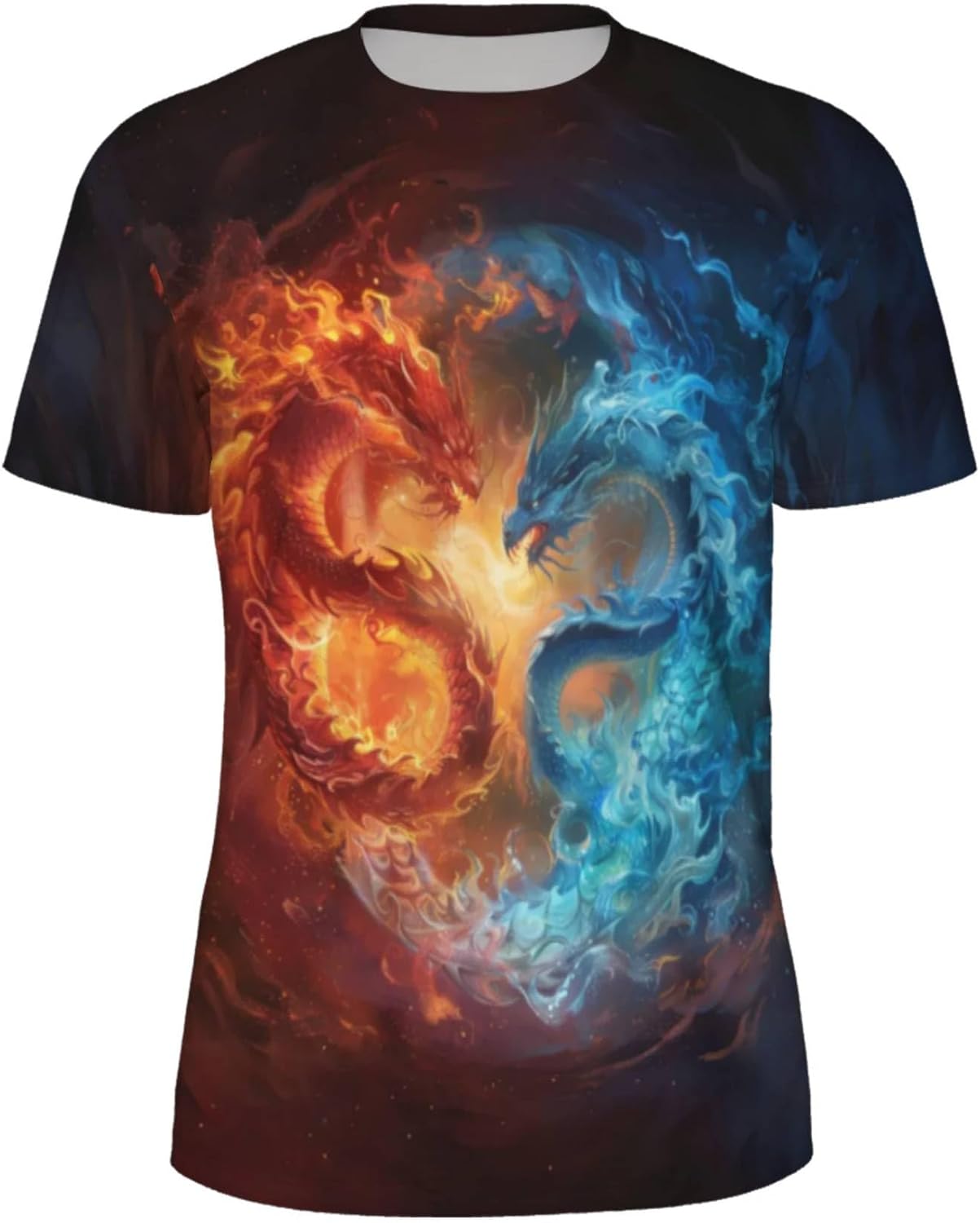 3D Pattern Print T-Shirt with Breathable Cool Lightweight Flexible Easy to Match Diverse and Stylish Casual Wear
