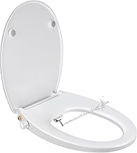 SAMODRA Abattant WC Forme O Bidet Cuvette Toilette Seat Cuvette Toilette Lunette Bidet Toilettes WC Avec Frein De Chute Lavage Des Hanches, Lavage FéMinin & Auto - Nettoyage (Forme O)