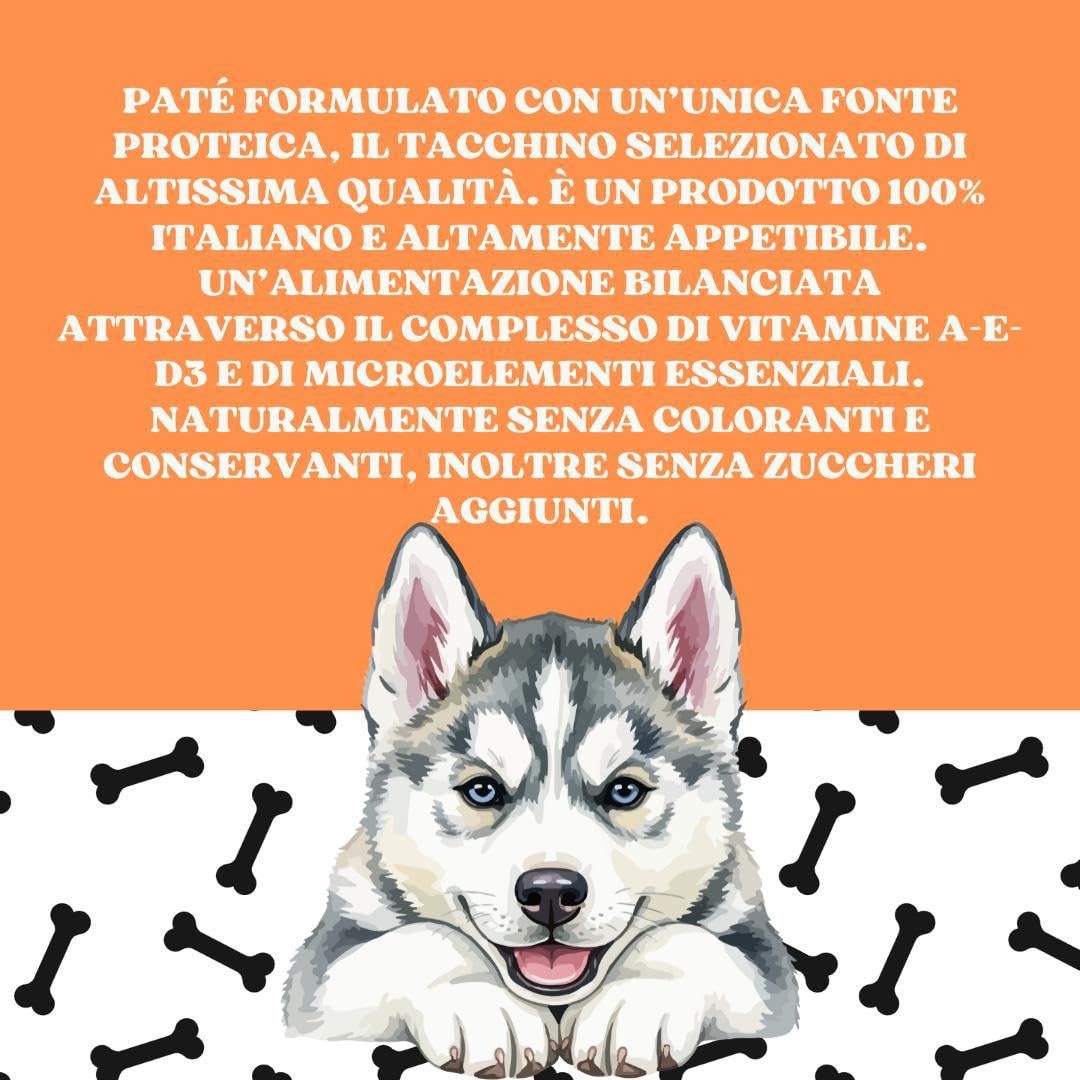 Monge Monoprotein cane, umido monoproteico per cani di tutte le taglie gusto SOLO TACCHINO formula grainfree | 12 vaschette da 150 grammi l'una.