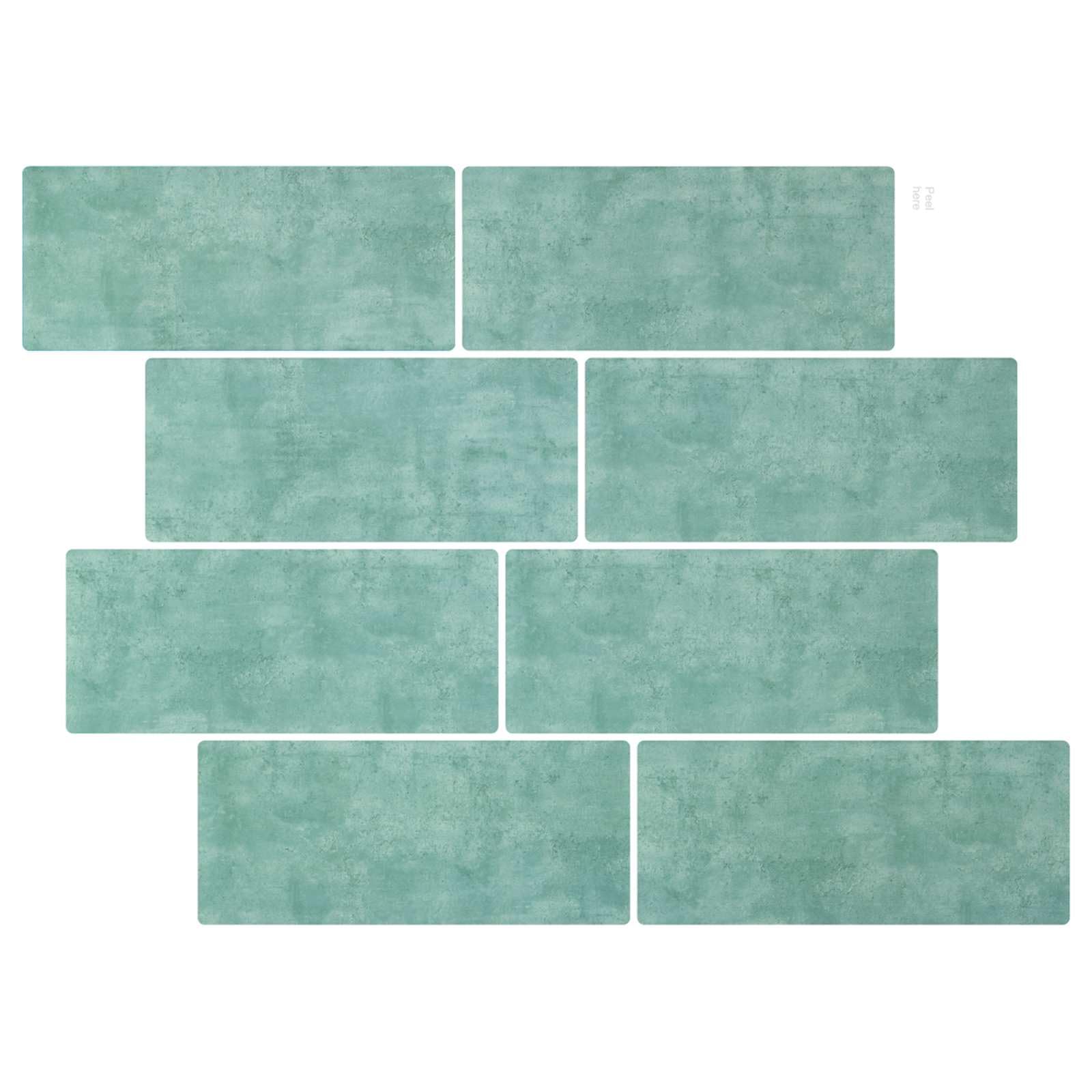 Vidaxl Green-Grey Subway Tile Pack Of 10 Grey Green 29 X 21 Cm, Stylish Wall Tiles, Durable Subway Tiles, Rectangular Decor For Modern Bathrooms And Kitchens