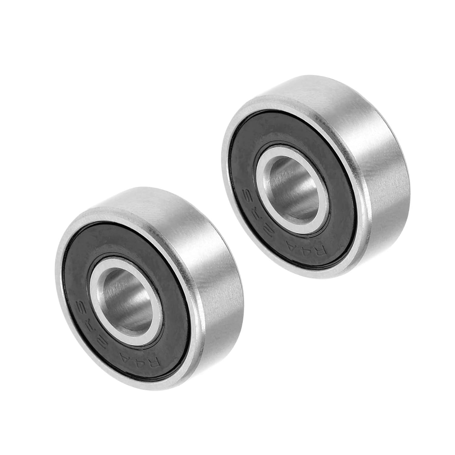 Deep Groove Ball Bearings, 6001RS Model 12mm ID 28mm OD 8mm Thick, Carbon Steel Double Sealed Bearings - (Applications: for Motor Skateboards Roller Wheels), 2-Pieces