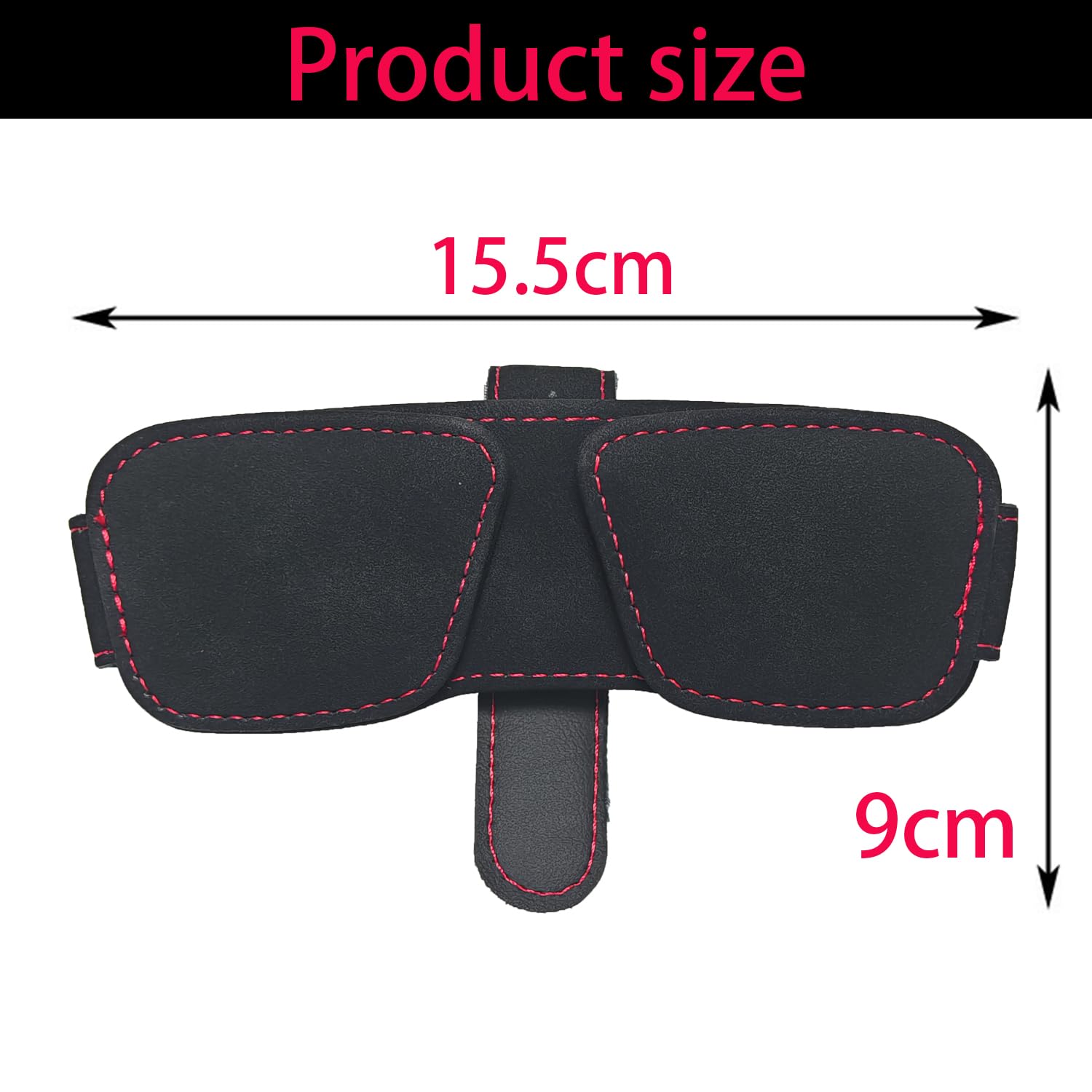 Porta Occhiali Auto Portaocchiali - 1 Pezzo, Nero, Supporto per Occhialis da Sole Auto, Adatto per Riporre Occhiali da Sole, Occhiali da Vista, Carte e Oggetti Simili