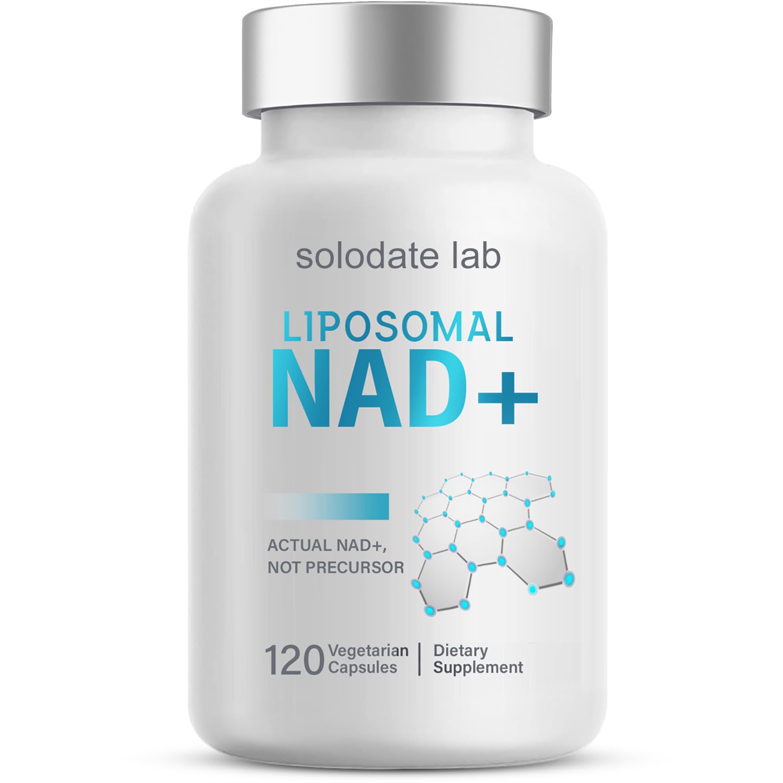Liposomal NAD Supplement, Highest NAD+ Potency for Anti-Aging, Energy, Focus - 120 Capsules