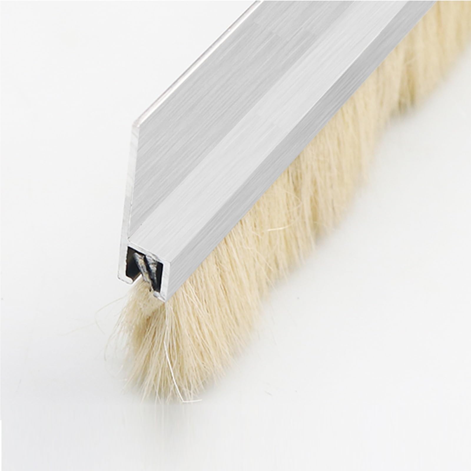 Tira de cepillo para maquinaria industrial, cepillo de polvo de aleación de aluminio en forma de H para puertas y ventanas, cepillo de herramientas para limpieza y mantenimiento, solución de