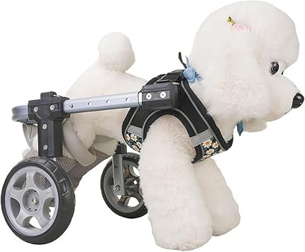 Adjustable Pet Trolley with Wheels Dog Wheelchair Rear Legs Lightweight Wheelchair for Dogs Walking Aid for Disabled Dogs Large Dogs Wheelchair Dog Wheelchair Adjustable