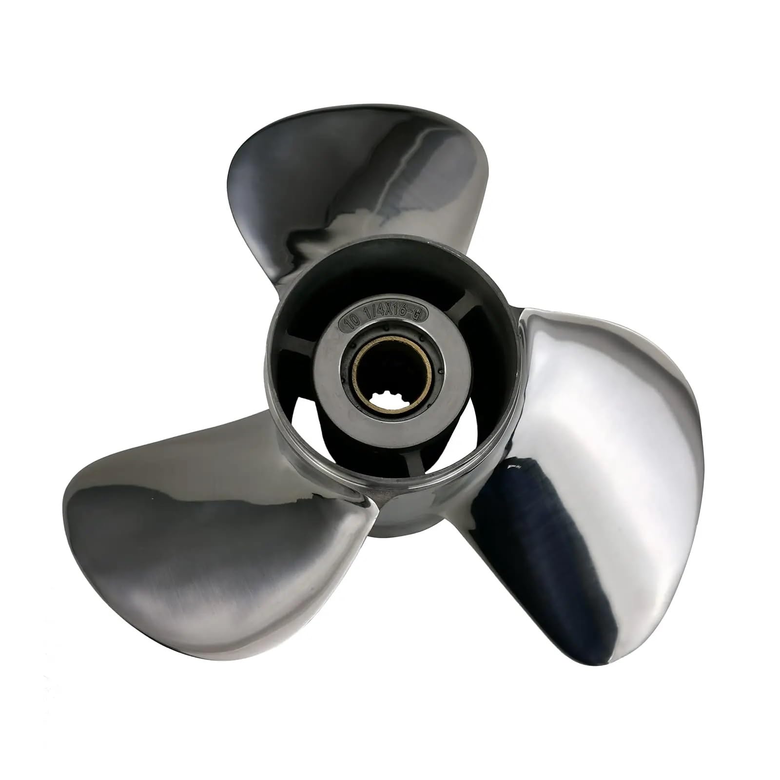 Elica Fuoribordo, Elica fuoribordo in Acciaio Inossidabile 11 1/8 x 14 OEM Fit Motori 25-60HP 3 Pale RIF. n. 697-45970-00-98, 13 Denti scanalati