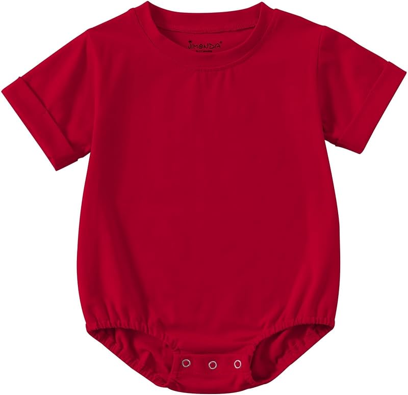 Jimonda Baby Bubble Romper Short Sleeve Bodysuit T-Shirt