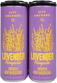 City Orchard Lavender Royale Cider 4Pk Cans, 12 Fz