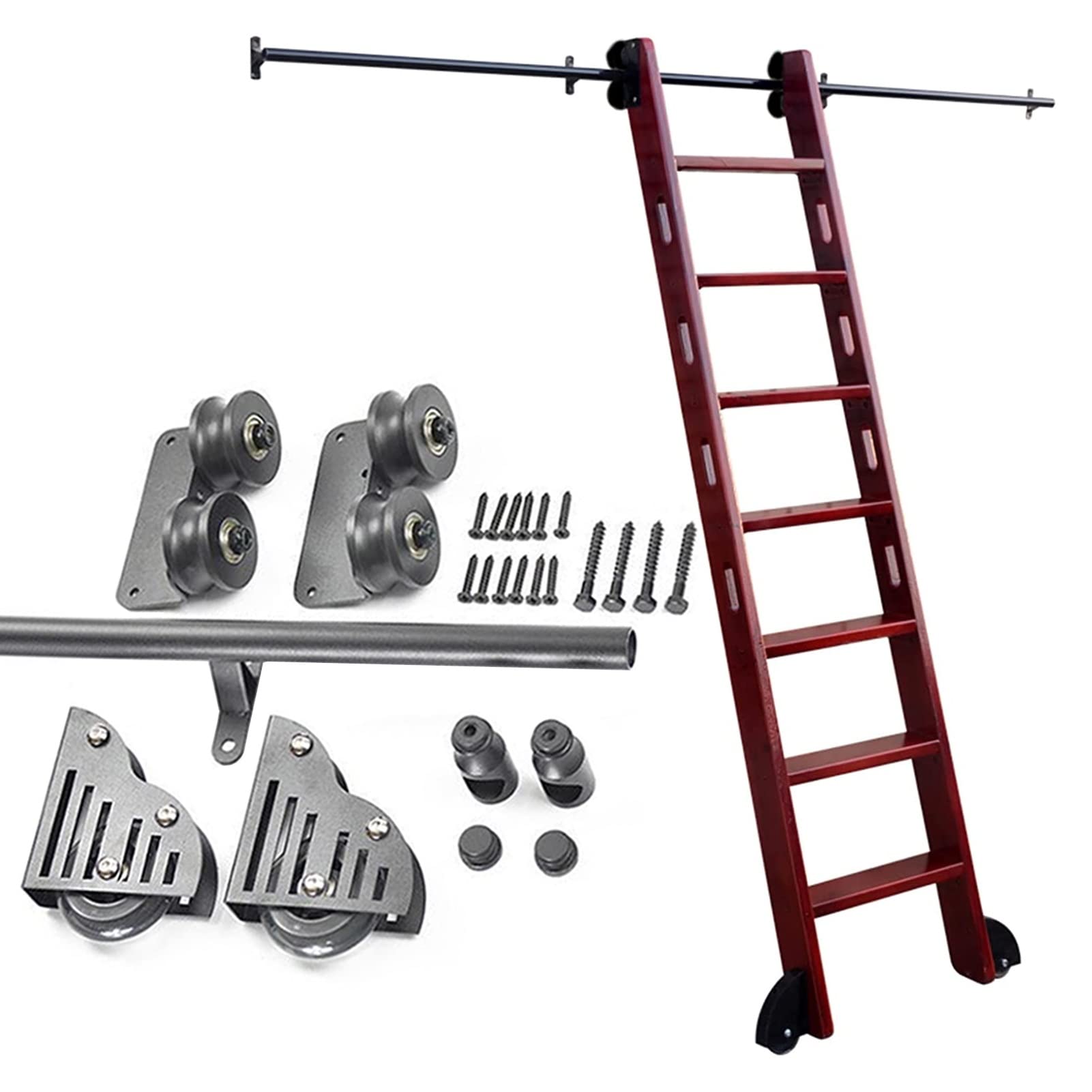 Kit quincaillerie échelle coulissante MiroDo pour sécuriser l'accès aux étagères
