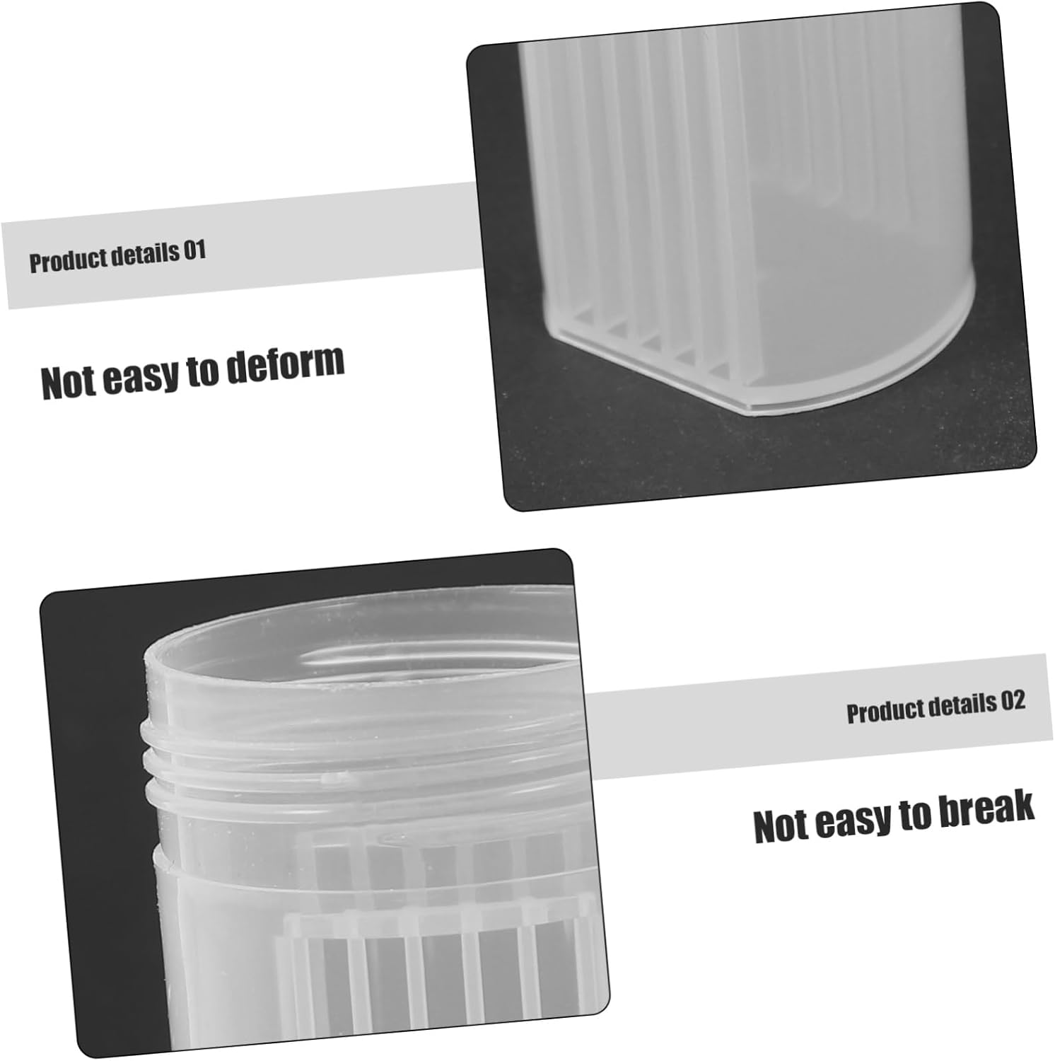 Gatuida 3pcs Lab Stain Jars Coplin Staining Jar Slide Staining Holder for Microscope Slides