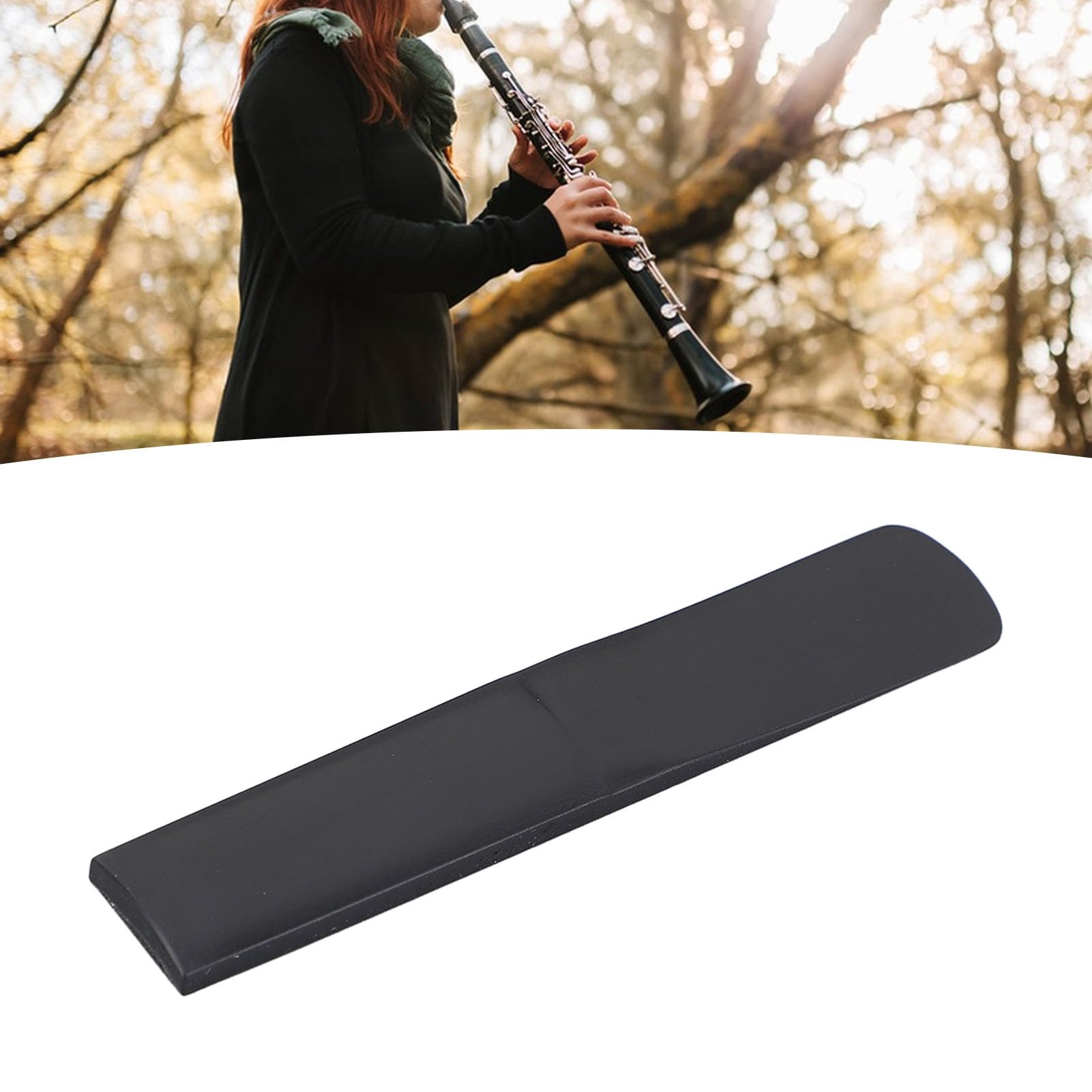 5 Pièces Anches de Clarinette, Anches en Résine pour Clarinette Sib Force Traditionnelle 2,5 Anches Pointe D'anches Plus Minces pour la Pratique et la Performance (BLACK)