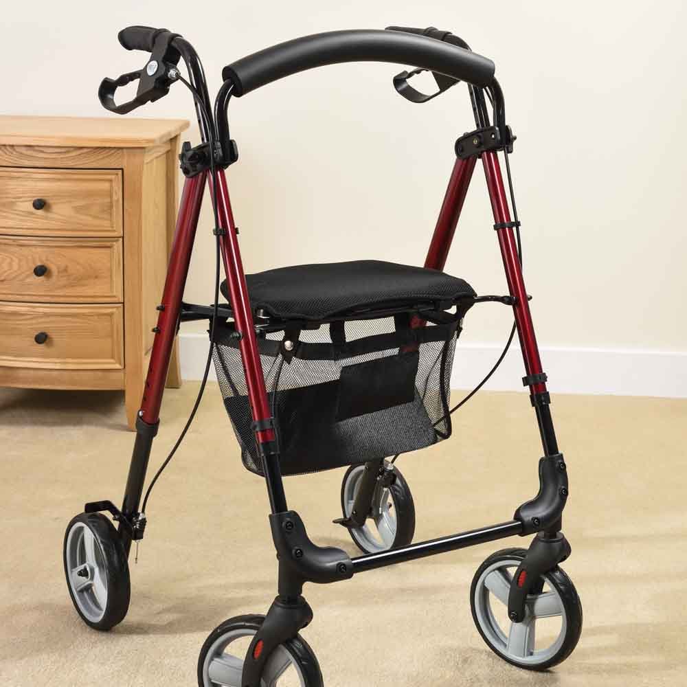 NRS Healthcare M87719 - Andador de cuatro ruedas ligero