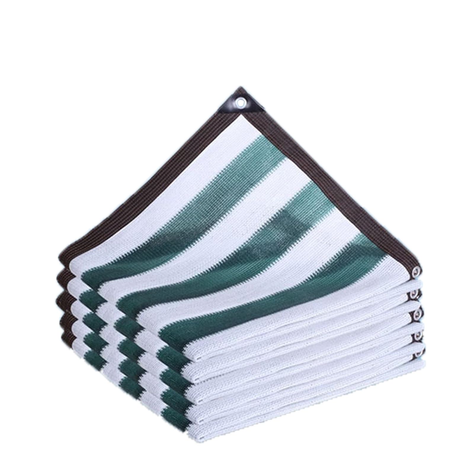 Generic Pergola Shade Cloth Cover 3.3X6.6FT 9.9X16.4FT 13X49.2FT 26X26FT 90% Shading Green and White Stripes Sun Shade Net for Greenhouse, Plant, Pergola, and Backyard Patio (Size : 3.3x26ft)