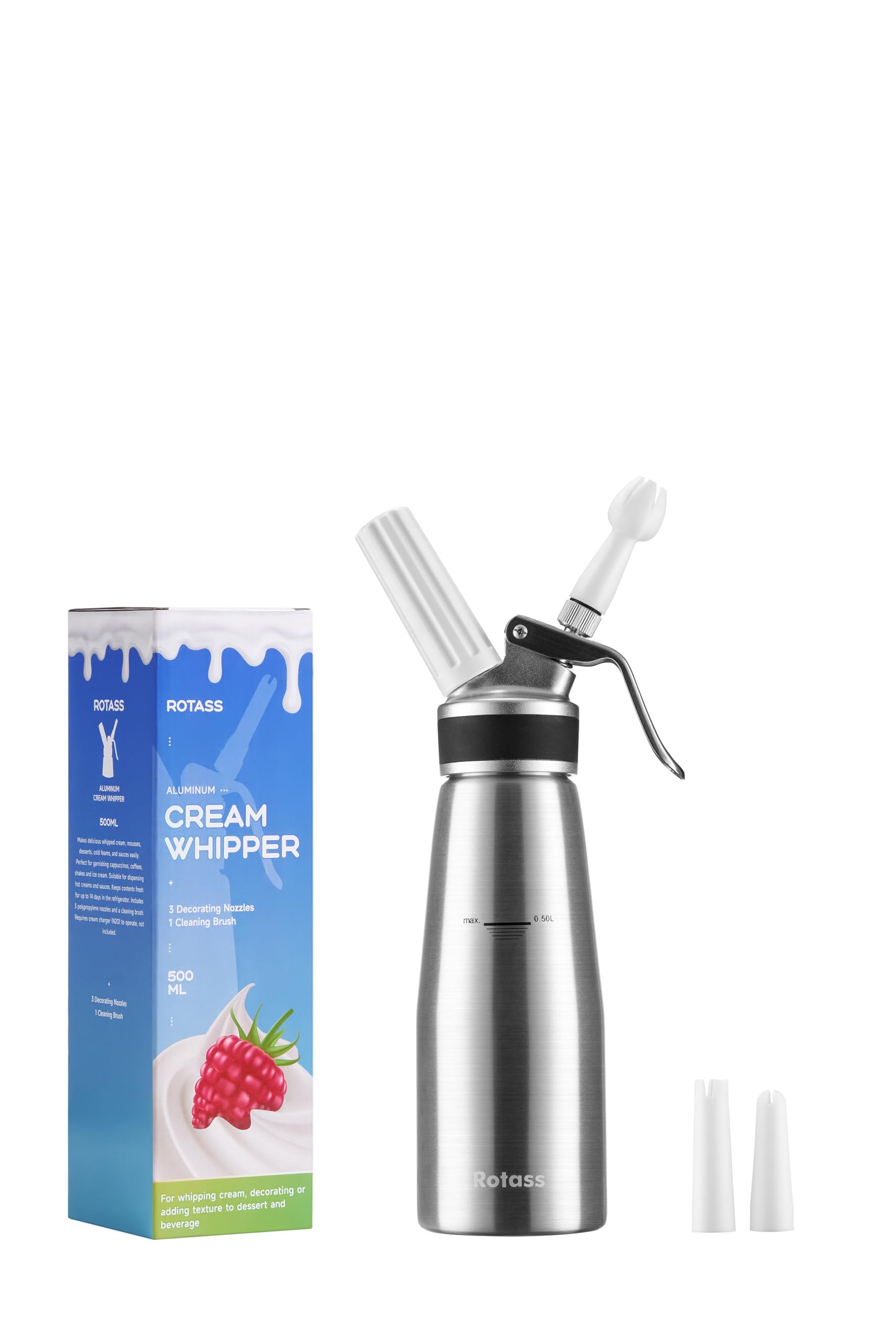 Amazon.com: Aluminum Whipped Cream Dispenser 1 pint/500ml for