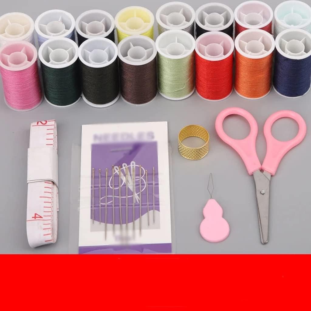 Multipurpose Box PP Sewing Kit Tape Needle Thread for Home and Travel