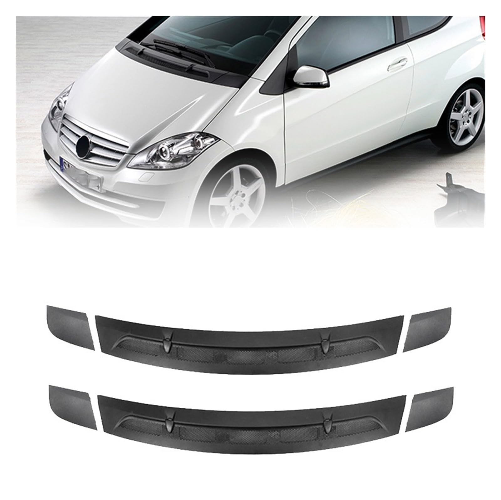 Griglia di copertura della presa d'aria del cofano anteriore 1698300075 1698300175 1698360018 Compatibile per Mercedes Benz 2004-2012 W169 Classe A A150 A160 A170 A180 A200(B Class Class left)
