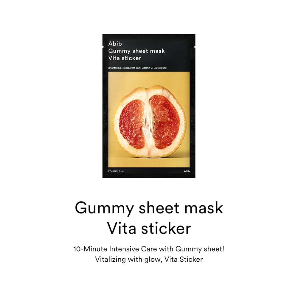 Amazon.com : Abib Gummy Sheet Mask Vita Sticker(10 sheets