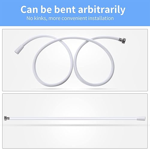 Miniatura 3 de Manguera de drenaje del deshumidificador 34" FHT, PVC grueso para evitar torceduras, interfaces de acero laminado para evitar goteo