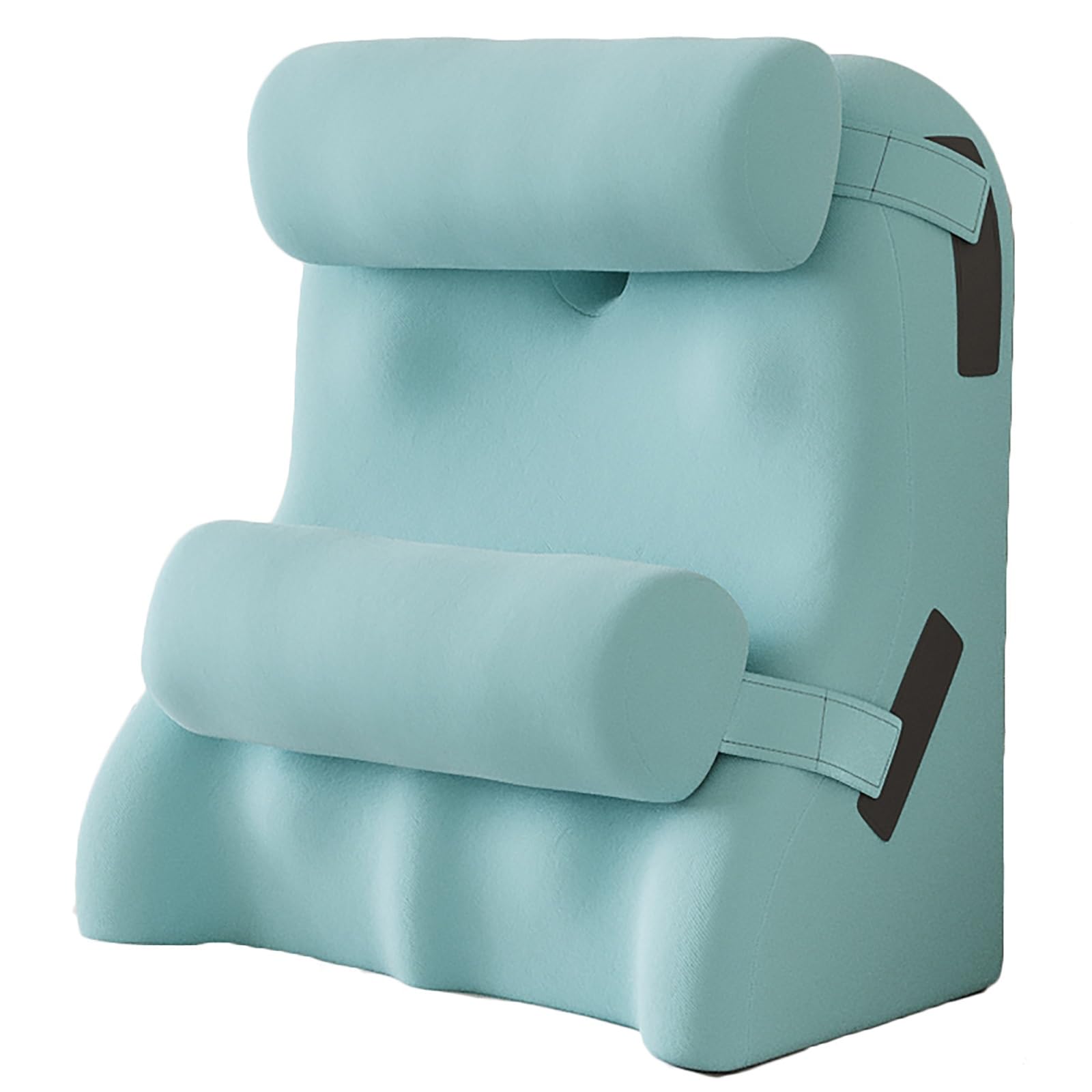 Almohada ortopédica en Forma de cuña para Cama con Dos Almohadas Redondas, Ideal para sofá/Suelo, para Trabajar/Leer/Dormir, después de una cirugía, para el reflujo ácido, la acide