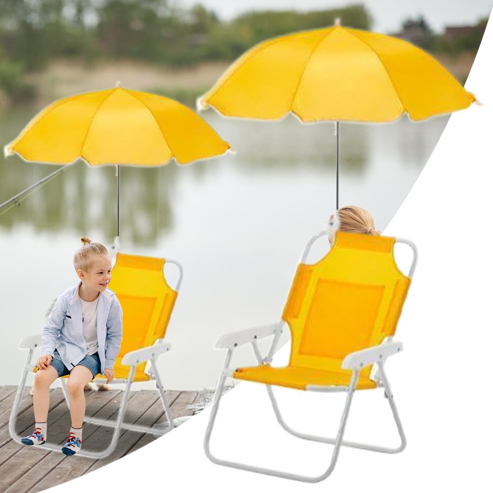 Chaise de Plage Pliante pour Fauteuil inclinable Ergonomique Portable | Chaise de plage inclinable avec auvent Portable pliante plein air piscine terrasse pelouse jardin pique-nique