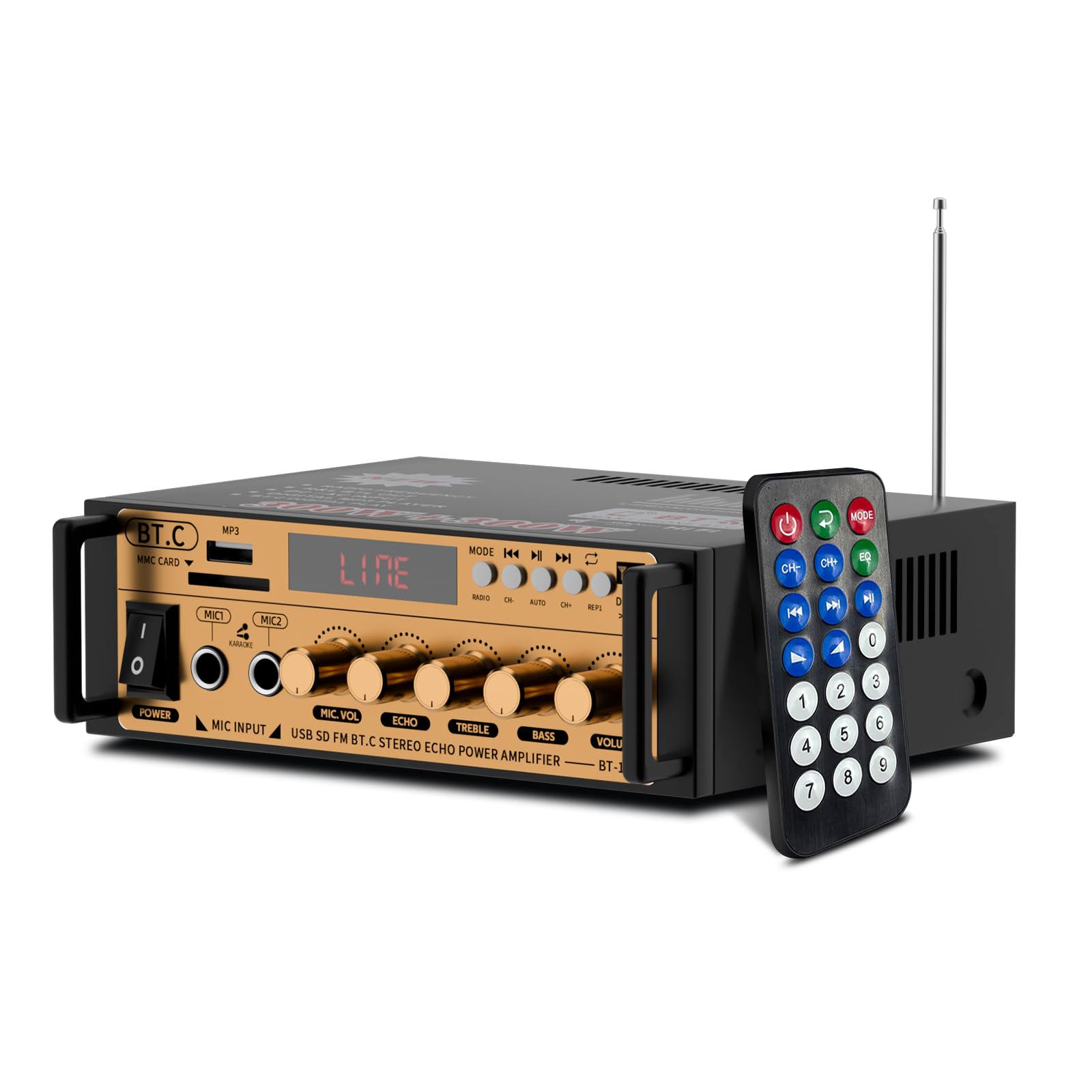 Produktbild von Mini Verstärker Digital Endverstärker 600W Bluetooth Stereo Home Car Audio Verstärker USB SD FM