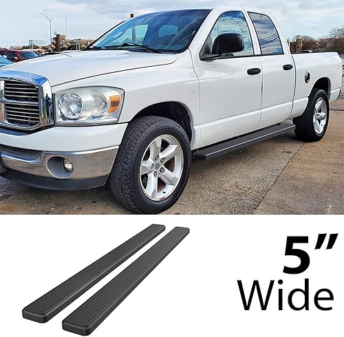 Miniatura 2 de iBoard placas todoterreno para 2002-2008 Dodge Ram 1500 2003-2009 Ram 25003500 cabina cuádruple, Negro