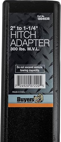 Miniatura 5 de Buyers Products 1804035, adaptador para remolque de 2 pulgadas a 1-14 pulgada