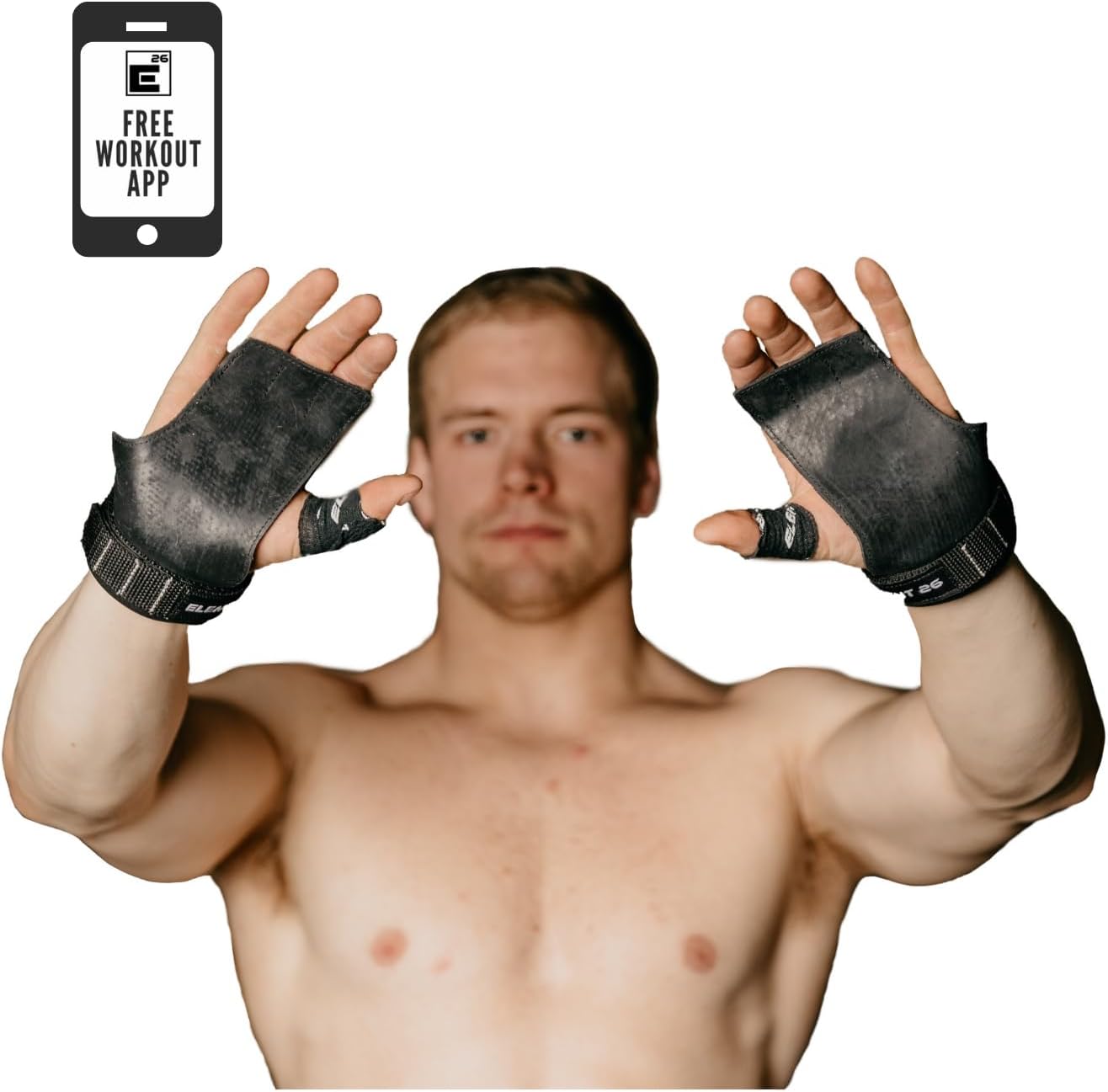 Element 26 IsoGrip Hand Grips For Functional Fitness, Gymnastics, Weight Lifting, and WODs - WOD Gloves, Gymnastics Grips For Men and Women - Cross Training Gloves For Muscle and Pull ups