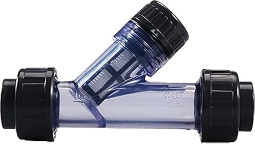 Miniatura 8 de Colador en Y de 34", filtro en Y de sedimento UPVC transparente, filtro en Y True Union, malla 20, NPT hembra NPT 34 pulgadas