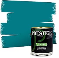 Vista 102 de Prestige Paints. - Base y pintura para exteriores en un solo galón, 1 galón. plano, comparable con Sherwin Williams Topsail.