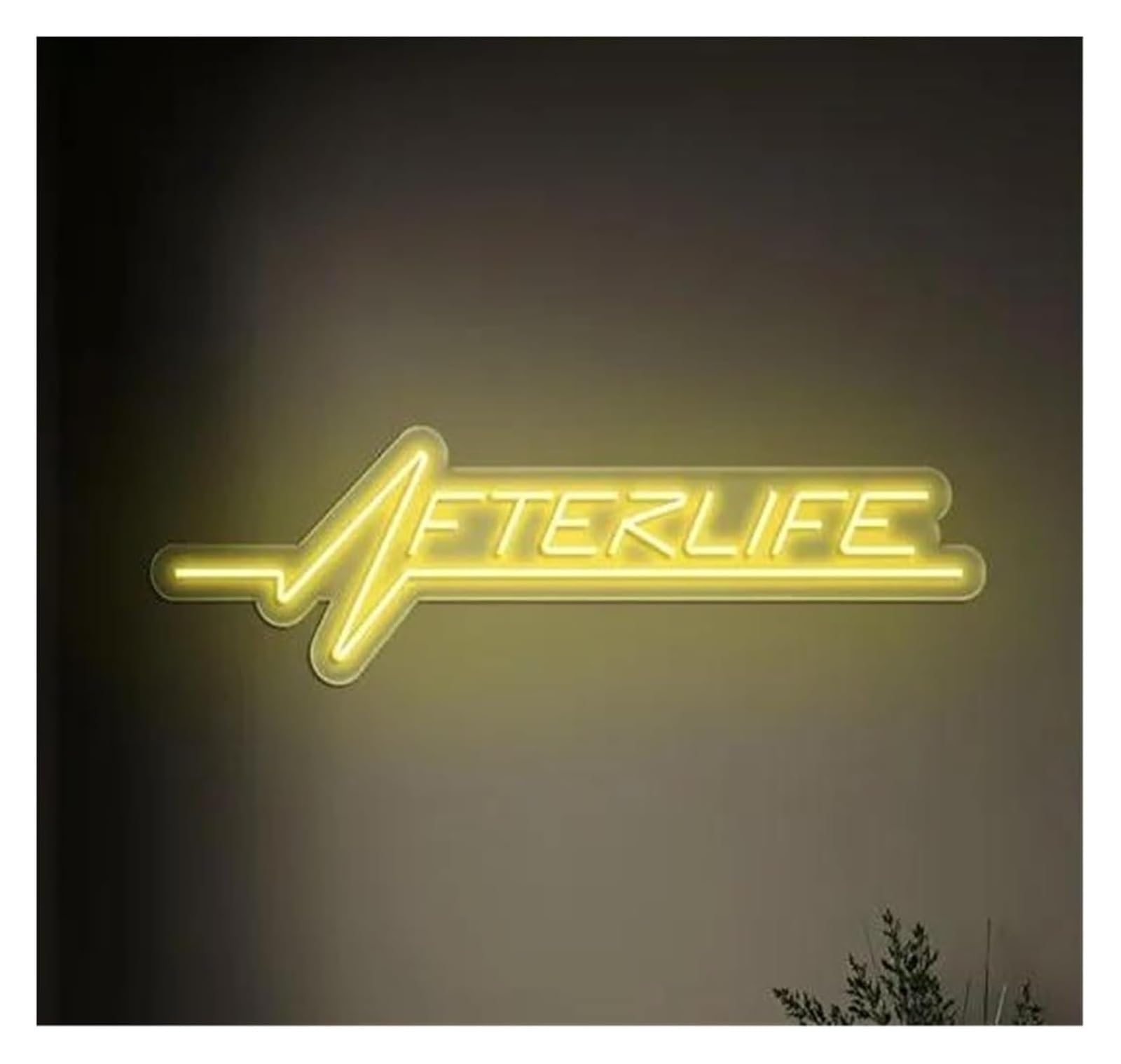 Néon Lampe murale néon Afterlife pour les fans de cyberpunk, luminaire décoratif pour salle de jeux, 50 cm(B)