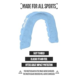 2 Pack Nxtrnd Classic Mouthguard, Custom Fit Sports Mouthpiece for Football, Boxing, MMA, Basketball, Hockey, Lacrosse, Youth & Adult (Columbia Blue)