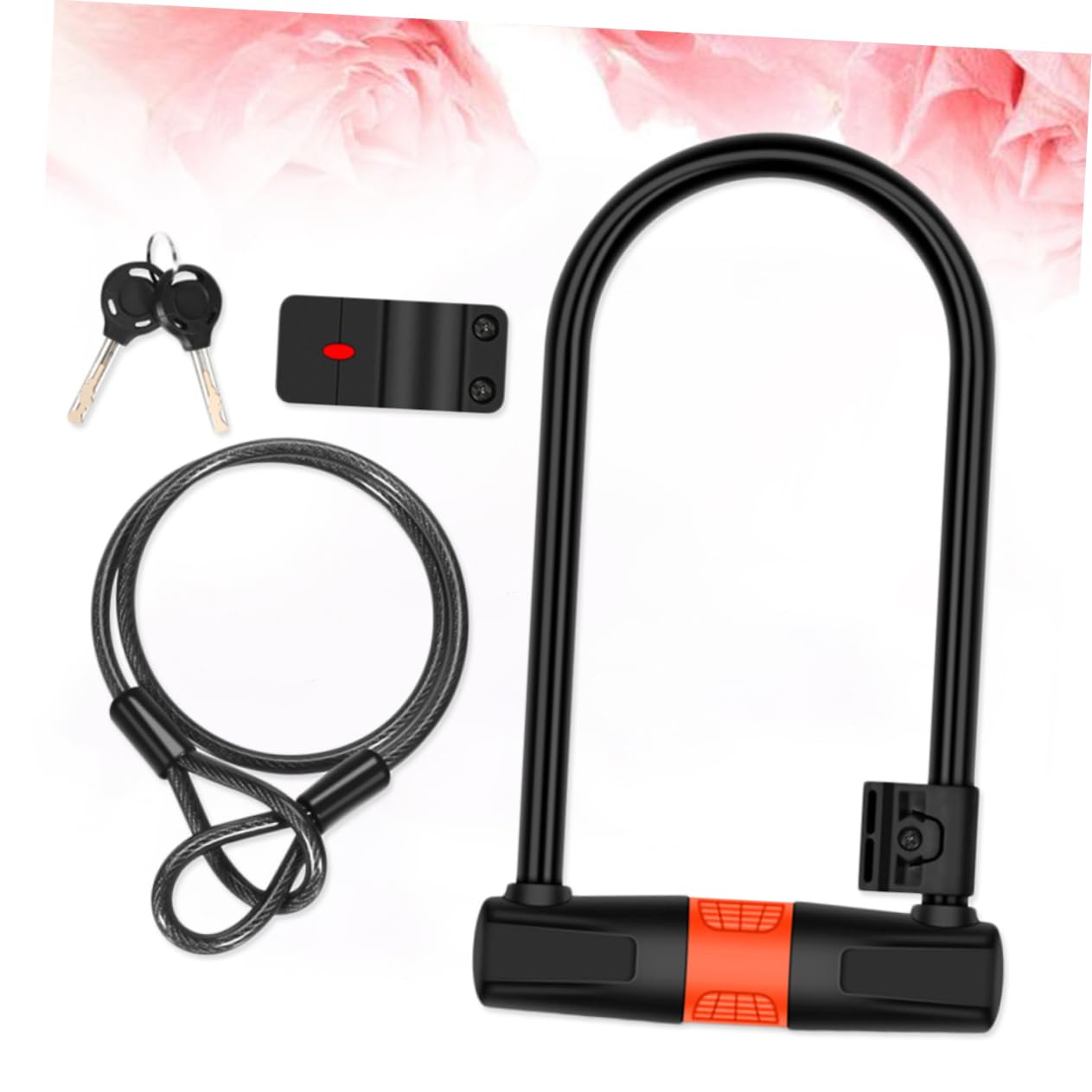 INOOMP 1 Set Accessori Per Mountain Bike Accessori Per Mountain Bike Serratura Per Biciclette Elettriche E Lucchetto Per Bici Lucchetto A Forma Di U Per Bici Lucchetto Anti Catena